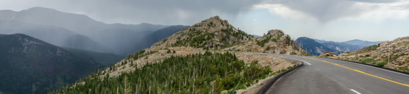 Image of road to Rocky Mountain National Park. Ground Transportation at FNL.