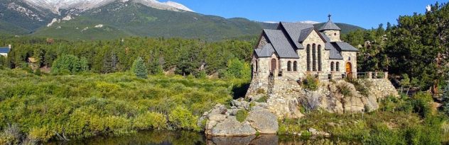 Chapel on the rock in Rocky Mountain National Park. Ground Transportation at FNL.