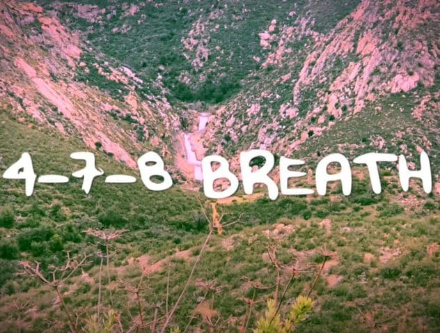 Screenshot from 4-7-8 breathing technique video